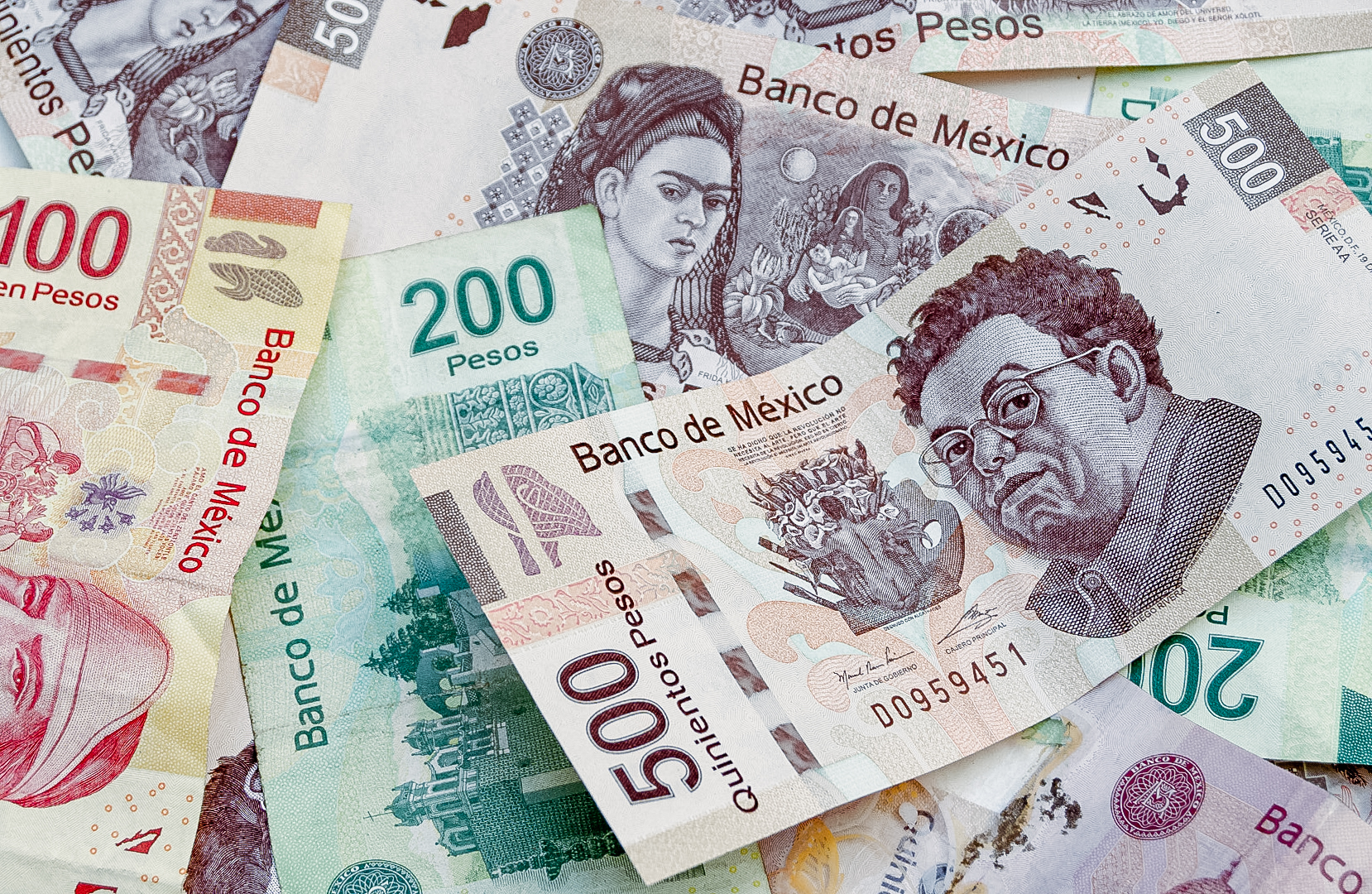 Mexicaanse peso's wisselen